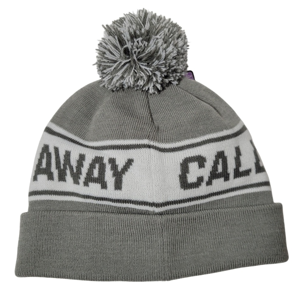 Callaway Beanie Hat Insulated Unisex Gray Knit Pom Golf Outdoor Winter Elements - Picture 9 of 10